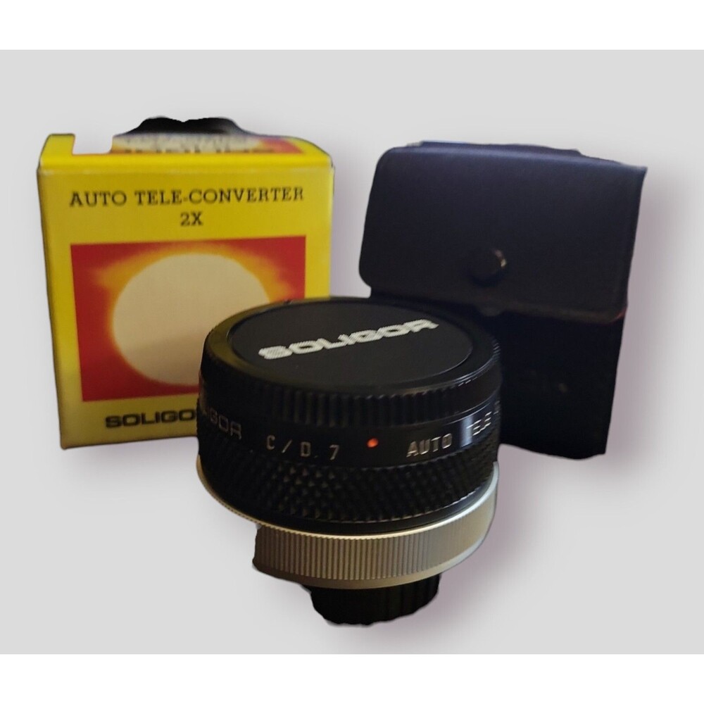 Soligor Auto Tele Converter Lens - 2X - C/D 7 - Fits Cannon-FD - w/Box- Untested
